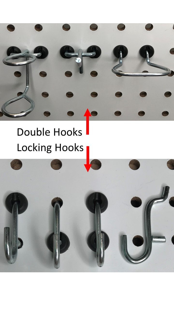 Pegitz Pegboard Peg Locks 50PCS (1/8 inch, Black) - Image 5